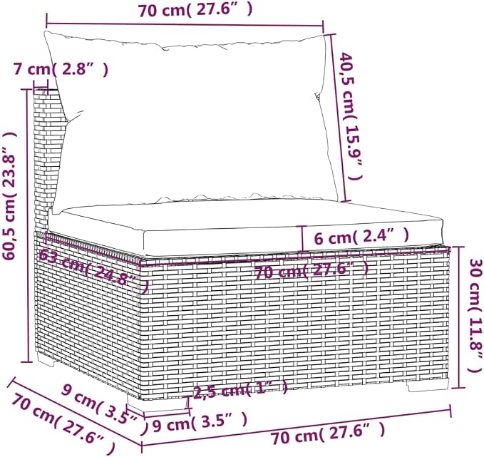 9-Piece Outdoor Garden Lounge Set - Image 8