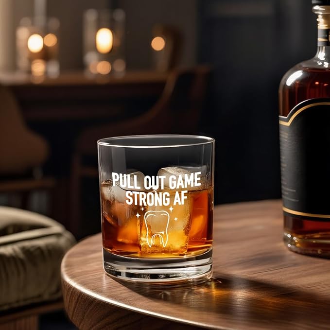 Pull Out Game Strong Af Whiskey Glass, Father's Day Anniversary Christmas Gifts - Image 4