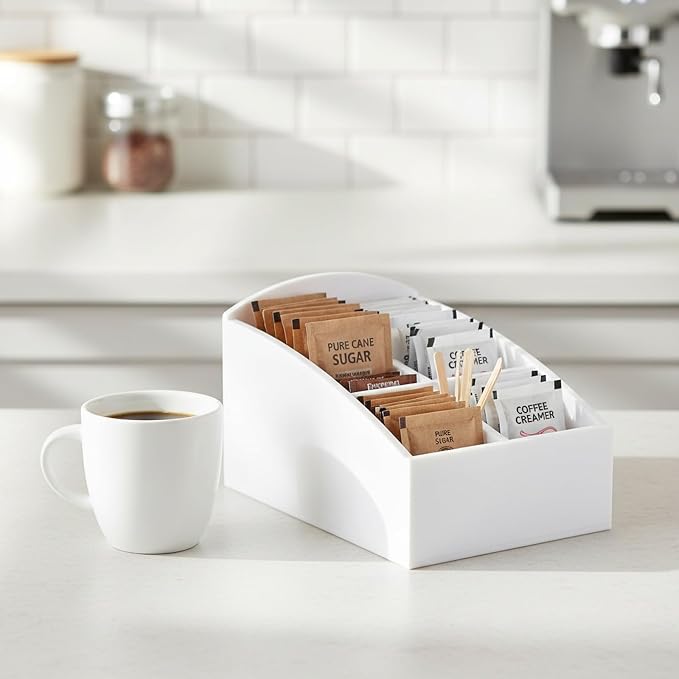 BinaryABC Coffee Bar Sugar Packet Holder, Sugar Packet Organizer, Tea Bag - Image 6