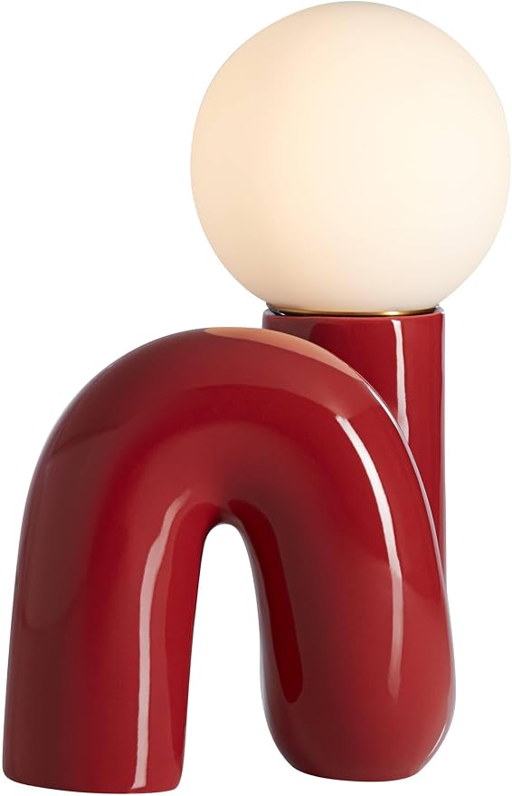 360 Lighting Fondant 11 3/4" Small Mid Century Modern Accent Table Lamp Velvet - Image 8