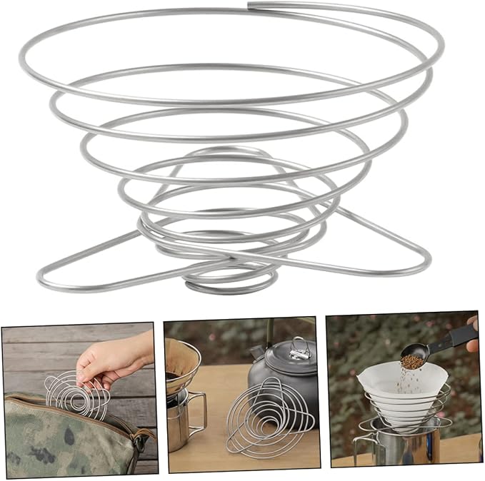 TEHAUX Stainless Steel Manual Coffee Filter Funnel - Image 4