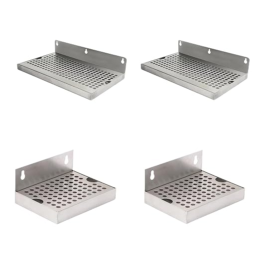 Sturdy 304 Nonrust Steel Wall Mounted Rectangular Pubs Drip Tray Feature Quick - Image 6
