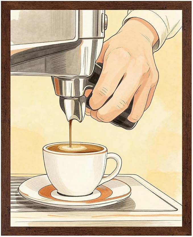 Lawrence Williams Designs Espresso Barista Coffee Poster by LawrenceWilliamsDesigns