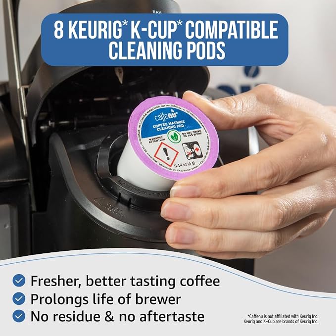 Keurig Compatible Cleaning Pods. 8 Rinse Pods Cleaner Kit. Eco Friendly - Image 3