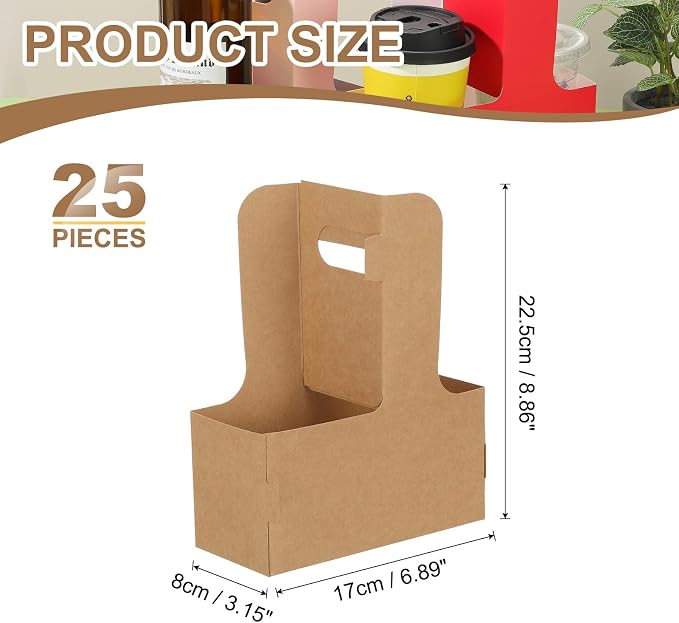 PATIKIL Drink Carrier with Handle - Image 2