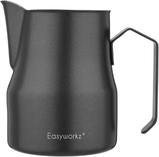 Easyworkz Espresso Steaming Pitcher Stainless Steel 12 oz Coffee Frothing Picther Milk Jug Cappuccino Latte Art Cup