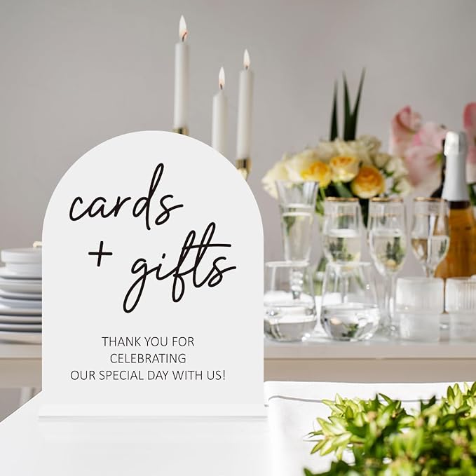 Cards and Gifts Sign, Wedding Engagement Bridal Shower Decor - Image 3