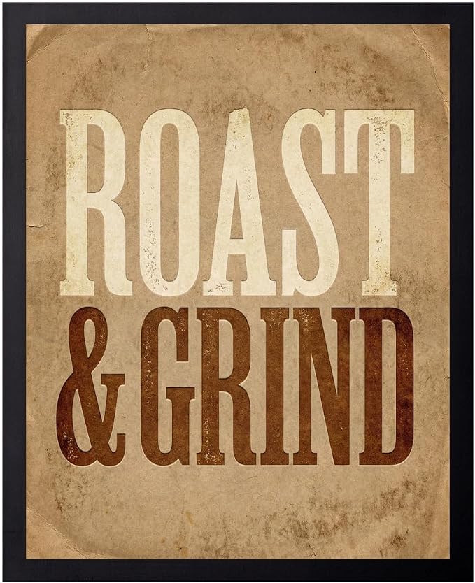Lawrence Williams Designs Roast and Grind Poster by LawrenceWilliamsDesigns