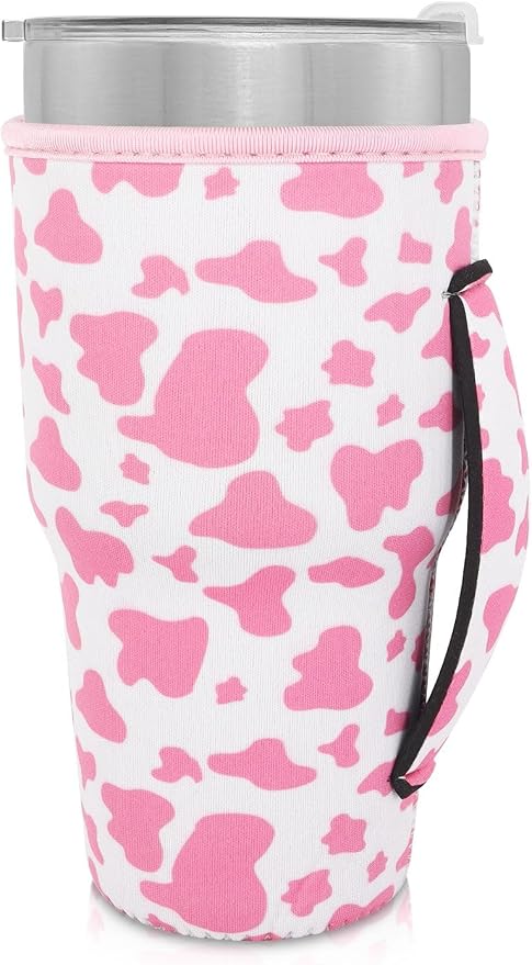 Reusable Iced Coffee Cup Sleeve Neoprene Insulated Sleeves Cup Holder - 32oz by AJLTPA