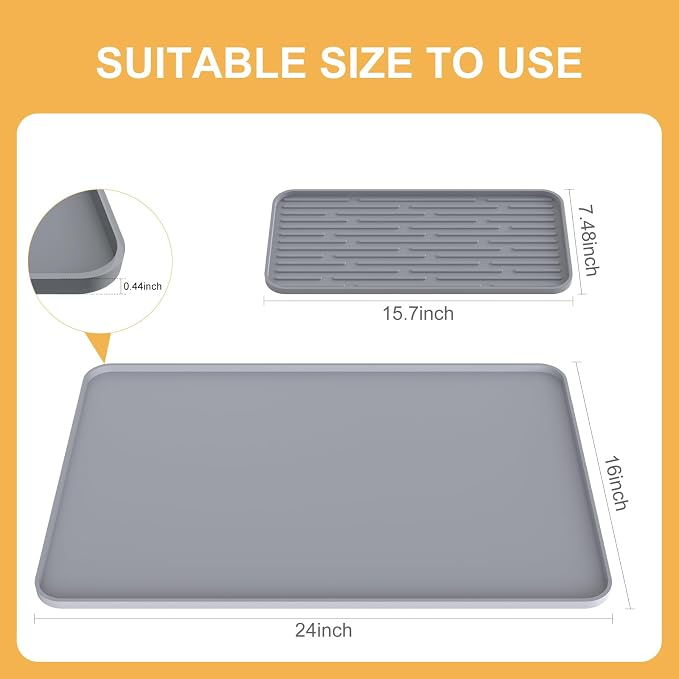 Coffee Mat, 2-in-1 Silicone Bar Mat - Image 3