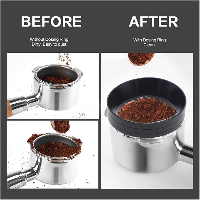 51mm Magnetic Espresso Dosing Funnel Lightweight Aluminum Coffee Dosing Ring - Image 7