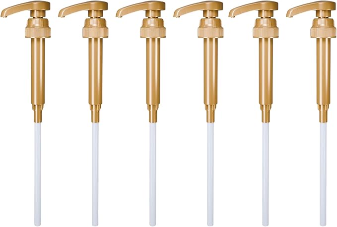 6 Pcs Coffee Syrup Pump Dispenser by TheKombuchaCompany