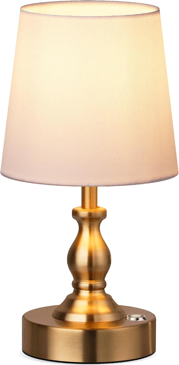 PARTPHONER Mini Cordless LED Table Lamp, 5200mAh Rechargeable Battery Operated by PARTPHONER