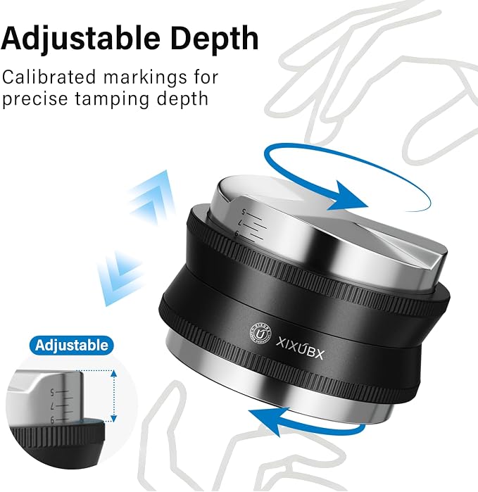 XIXUBU 58.35mm 2-in-1 Espresso Distributor & Tamper - Image 6