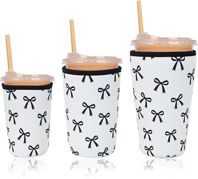 Reusable Insulated Neoprene Iced Coffee Cup Sleeve, Durable Drink Sleeve by Unknown