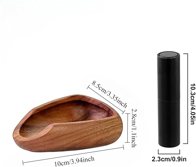 Coffee Bean Multifunctional Wooden Dosing Cup And Light Spray Bottle Barista Set - Image 6