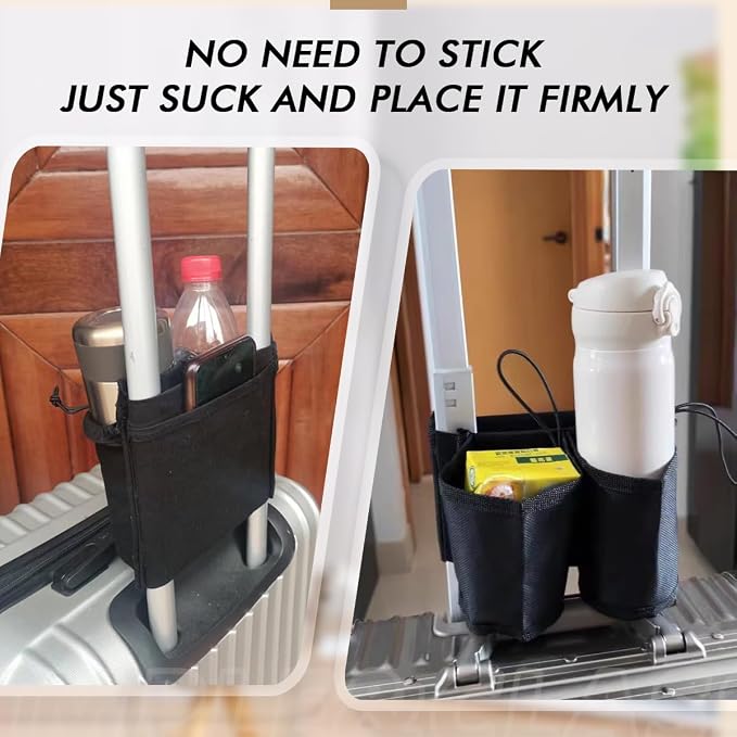 Luggage Cup Holder Hands Free Adjustable Drink Carrier - Image 6