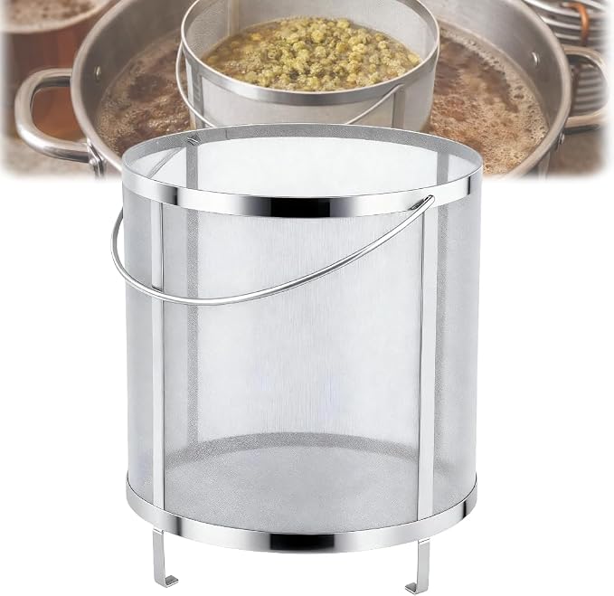 Gekufa Hop Filter 300 Micron 304 Stainless Steel – 13.8" x 13.8" Dry Hop by Gekufa