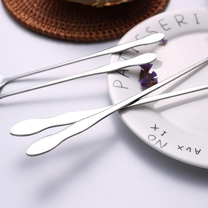 10-1/2 Inch Long Handle Stirring Mixing Spoon - Image 3