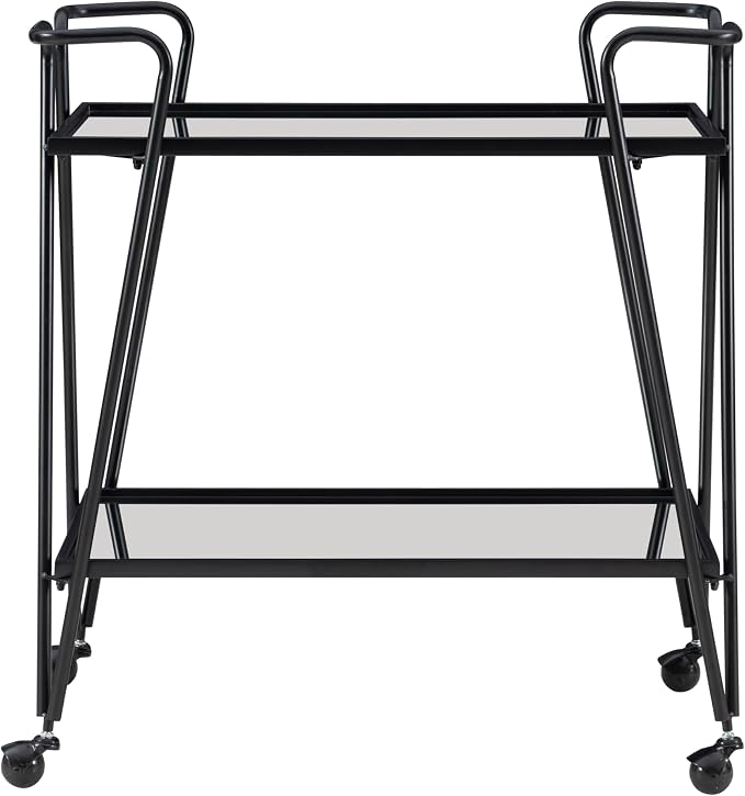 Linon Gina Black Mid Century Bar Cart - Image 19