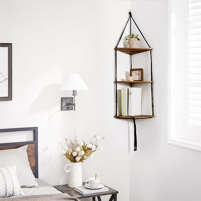 Artilady Macrame Corner Shelf Wall Hanging - Image 3