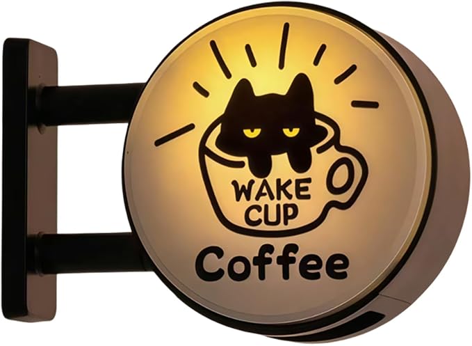 Mini Magnetic Coffee Shop Refrigerator Decor, Retro Neon Sign Fridge Magnets by Unknown