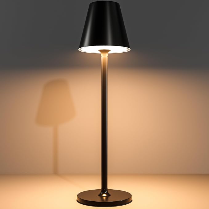 Timjorman Modern LED Cordless Table Lamp, 4000mAh Rechargeable Battery by Timjorman