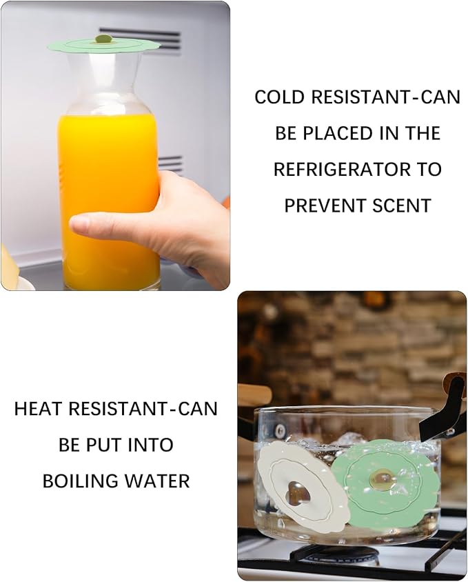 4 Pcs Silicone Cup Covers with Straw Hole, Reusable Mug Cover, Anti-Dust Cup - Image 6