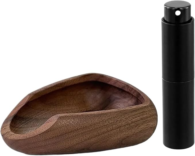 Coffee Bean Multifunctional Wooden Dosing Cup And Light Spray Bottle Barista Set by Unknown