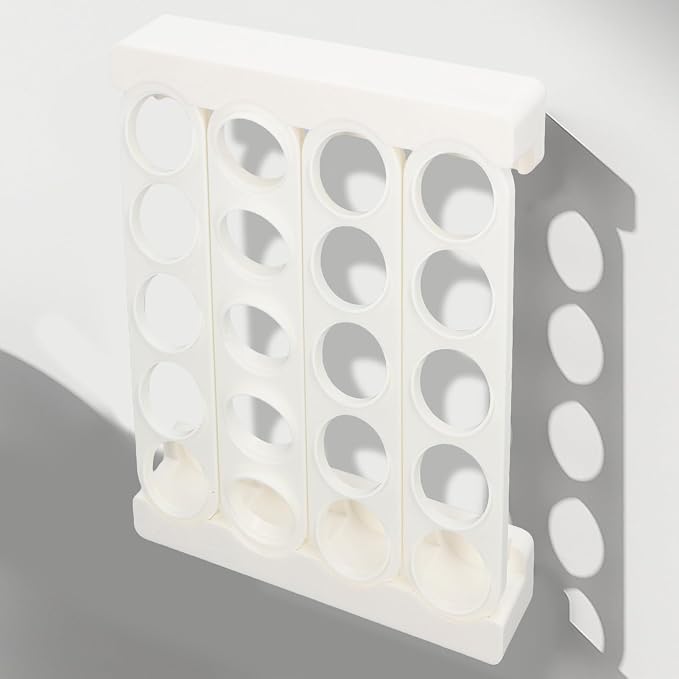 Haofy Modern White Coffee Capsule Rack Holds 20 Pods in Compact 9.6" Design - Image 9