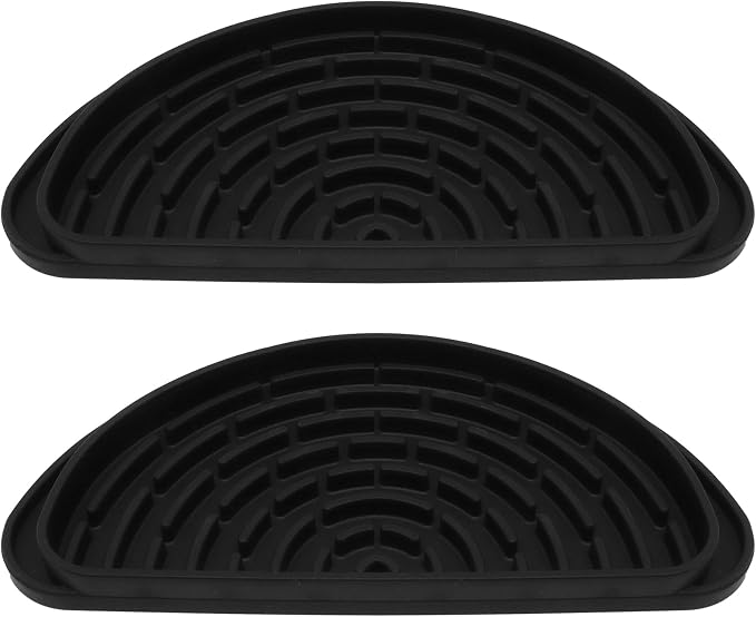 2PCS Coffee Drip Tray for Drink Dispenser, Silicone Black Semi-Circular Ice and by YuGtcen