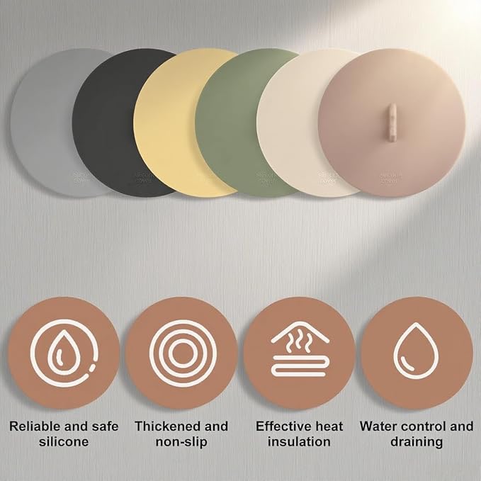 flower Silicone Cup Covers, Flexible Mug Covers, Tea Pots, Hot Cup Lids - Image 3