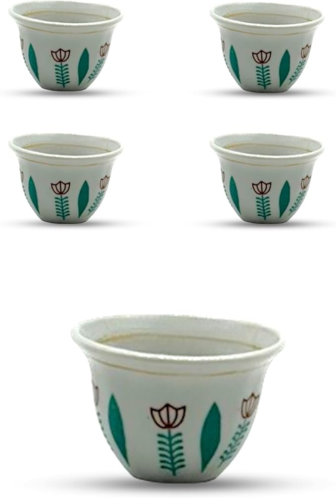 Generic Premium Porcelain Arabic Turkish Greek Coffee Cup Set 1.5 oz - by Unknown