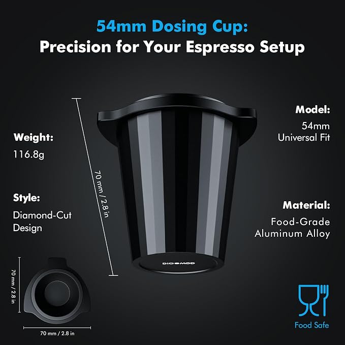 54mm Portafilter Dosing Cup, Aluminum Alloy - Image 2