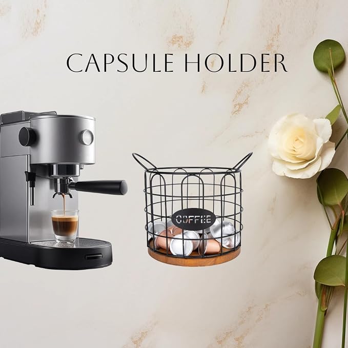 Coffee Pod Holder, Large Capacity K Cup Holder Organizer, Big Metal Capsule - Image 4