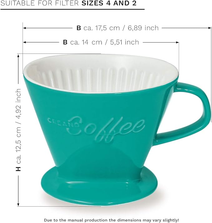 Creano XXL Porcelain Coffee Dripper Green - Image 2