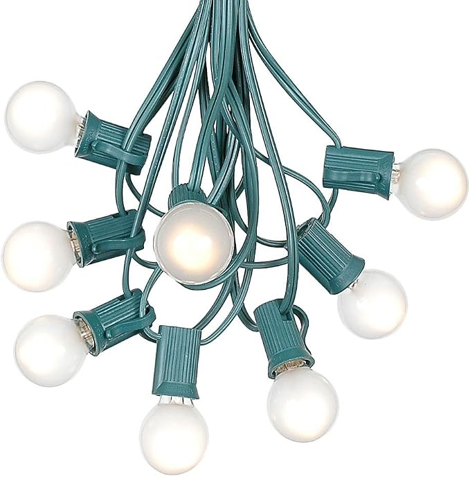 G30 Patio String Lights with 125 Globe Bulbs by NoveltyLights-LightExperts
