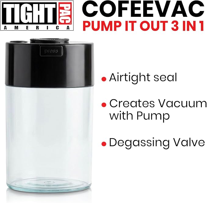 COFFEEVAC Pump It Out Airtight Coffee Container - Image 3