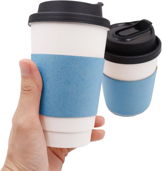 EchoDone 8 oz Disposable Coffee Cup Sleeves - Image 4