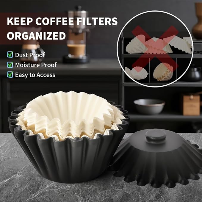 Basket Coffee Filter Holder Storage-Container - Image 3