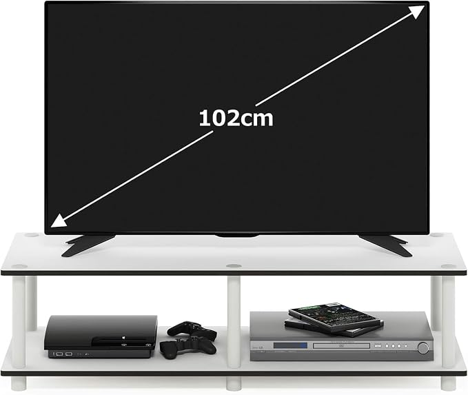 Furinno JUST TV Stand, 2-Tier Wide Entertainment Center - Image 5