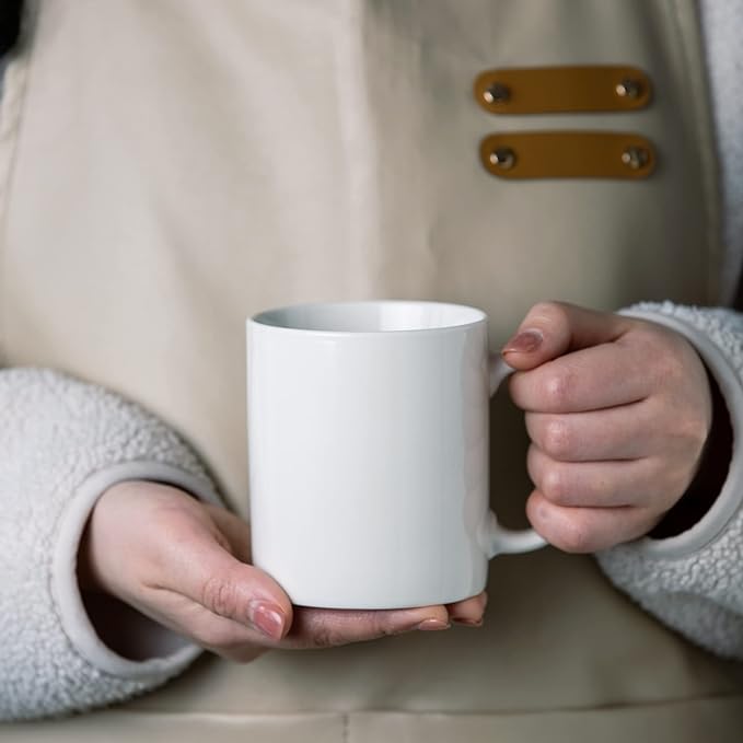 GBhome 12 OZ Off White Coffee Mugs, Ceramic Coffee Mugs - Image 6