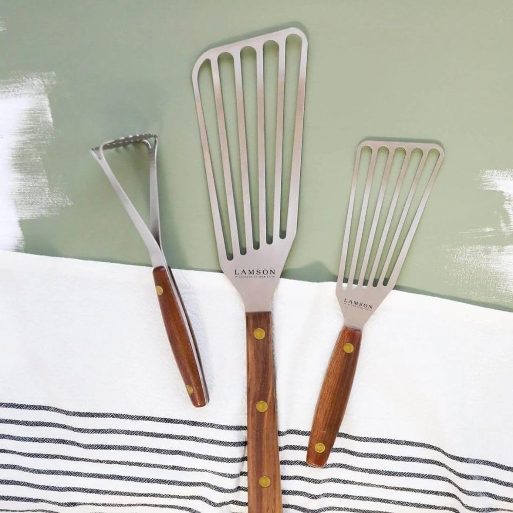 Lamson Vintage Mini Avocado and Potato Masher with Noir Ultra Durable Handle