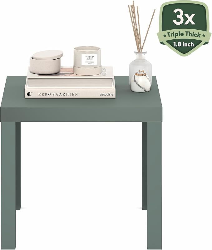 Furinno Classic Side Table, Square Modern End Table - Image 5