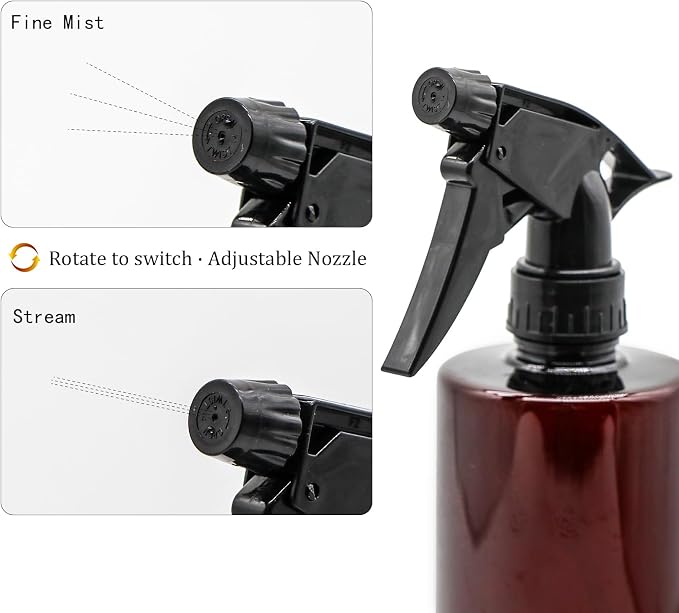 OFFIDIX 360° Water Spray Bottle 2 Pack 16 oz Continuous Plastic Empty Spray - Image 5