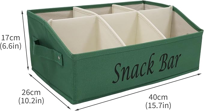 Snack Organizer for Countertop, Fabric Snack Bar Station - Image 7