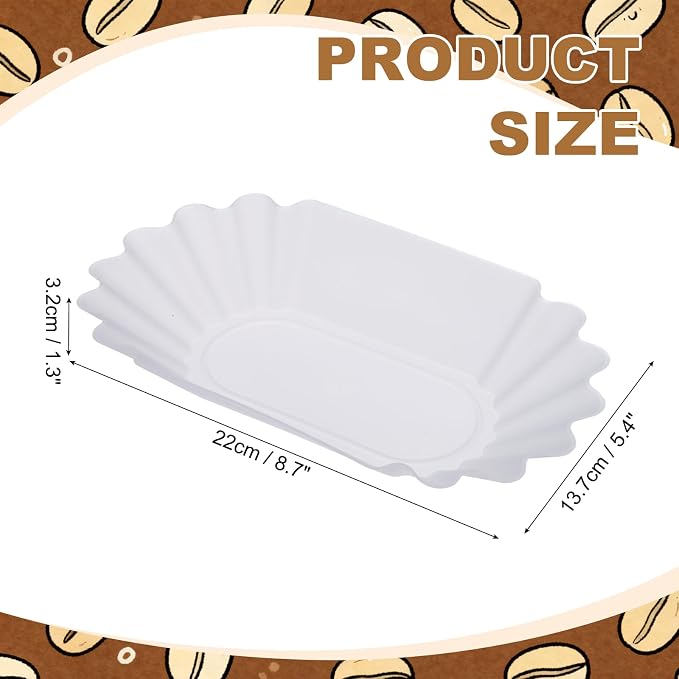 uxcell Coffee Beans Sample Tray, 450g Coffee Beans Display Dish Reusable - Image 2