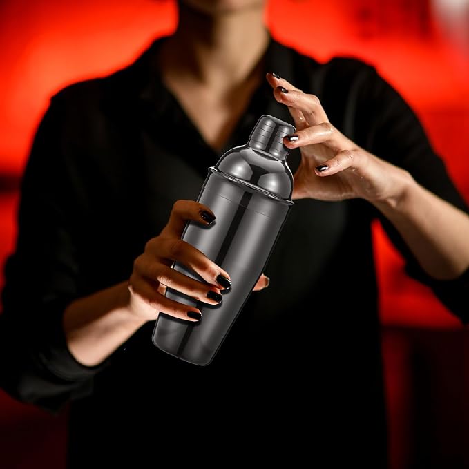 Nitial 6 Pcs Bar Cocktail Shaker Professional Stainless Steel Martini Drink - Image 4