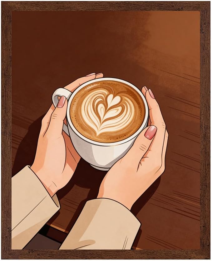 Lawrence Williams Designs Latte Art Coffee Poster by LawrenceWilliamsDesigns