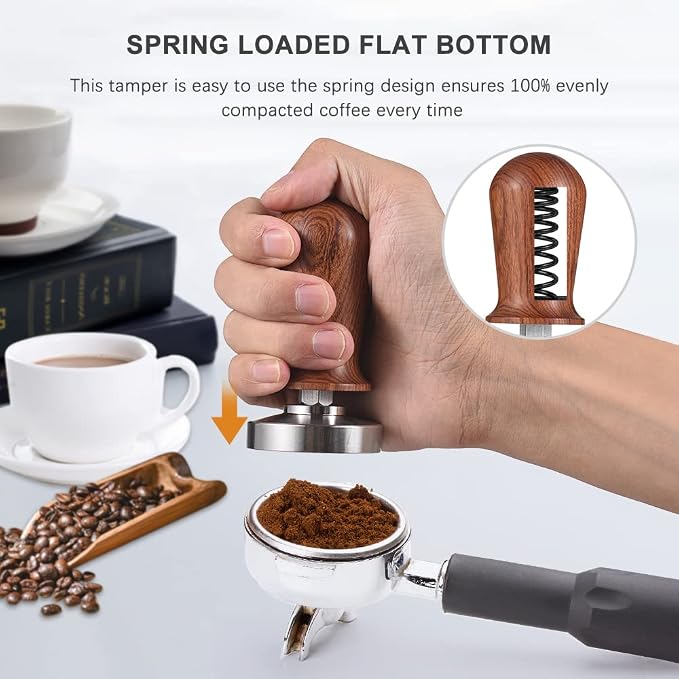 Decdeal 51mm Espresso Tamper and Stirrer Set, Coffee Tamper - Image 2